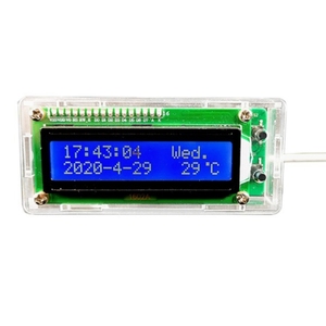 Module d'horloge numérique LCD en plastique OKYN-G5257-1 Kit de bricolage pour projets personnalisés et cadeaux promotionnels - Product Image 4