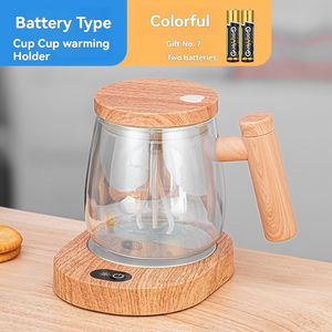 Vaso de vidrio para café, café instantáneo automático, leche, leche de soja, vaso de vidrio para oficina con tapa - Product Image 2