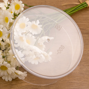 Bao bì thực phẩm cấp PS vòng hộp nhựa trong suốt với nắp kẹo thịt xỉa Biscuit hộp tiêm đúc hộp tròn bán buôn - Product Image 5