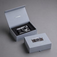 Caja Rígida Magnética con Forma de Libro, Ecológica, con Logotipo Personalizado, Papel Mate Suave al Tacto, para Empaque de Cámaras y Electrónicos, Venta al Por Mayor