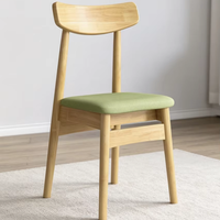 Chaise en bois moderne avec dossier solide - Chaise individuelle pour appartement, hôtel, salle à manger, villa, salons - Meubles écologiques pour la maison