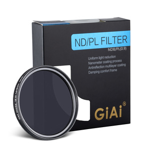 Giai, ND8-<span class=keywords><strong>PL</strong></span>-55mm variable Nano revestimiento y Cpl filtro suave de vidrio óptico para cámara - Product Image 2