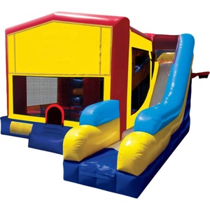 Đảng sự kiện mục tiêu sử dụng thương mại lớp PVC <span class=keywords><strong>bouncy</strong></span> nhảy lâu đài trẻ em Bouncer dây đeo Blower lâu đài Inflatable lâu đài với cửa ra vào - Product Image 1