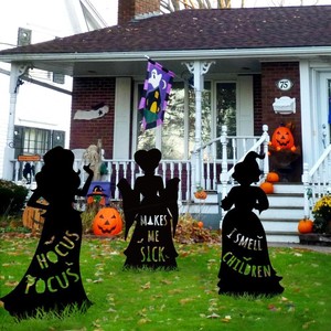 DAMAI Hot-Selling Halloween Witch Metal Stake Outdoor Garden Yard Festival Decoration Ground Atmosphere Arrangement Props - Product Image 2