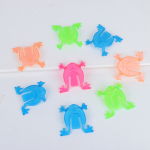 Jouet grenouille sauteuse en plastique, 4.3x4.3cm, animal rebondissant semi-transparent pour enfants de 2 à 4 ans, cadeau éducatif unisexe - Product Image 2