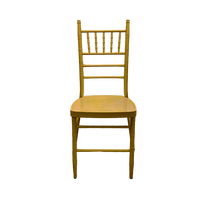 Chaise de Banquet Chiavari Moderne en Fer Doré pour Hôtels, Mariages en Extérieur, Fêtes, Salles d'Événements et Restaurants