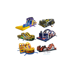 Carrera de obstáculos de bestia inflable personalizada a gran escala-Atracción de parque de aventuras extremas al aire libre para adultos - Product Image 1