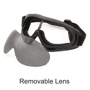 戦術的なゴーグル射撃CSスポーツグラスハンティングスチールメッシュ耐衝撃安全保護ゴーグル - Product Image 4