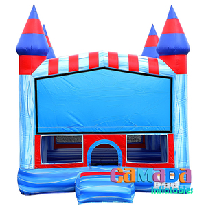 Château gonflable de saut, trampoline mini en PVC de qualité commerciale, capacité de 600 kg, installation facile pour les parcs d'attractions - Product Image 2