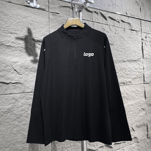 Otoño/invierno nueva Camiseta deportiva con media cremallera, camiseta informal para correr, entrenamiento, ropa deportiva, camisetas de manga larga para hombre - Product Image 3