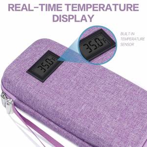Estuche de viaje portátil para medicamentos con sensor de temperatura, aprobado por la TSA, para insulina, con correa de anillo y cremallera. - Product Image 4