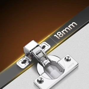 Charnière ultra courte 17 mm pour portes de placards peu profonds et panneaux latéraux étroits, épaisseur 16-20 mm - Product Image 1