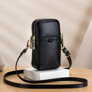 Bolso de Mano Cruzado de Piel Auténtica con Diseño de Cocodrilo para Mujer, con Cierre de Cremallera, Diseño de Calavera Multiusos - Product Image 1