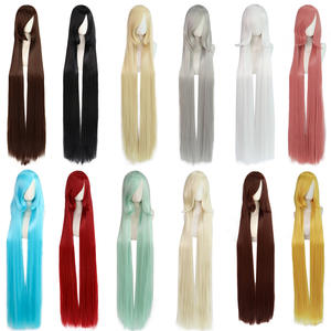 วิกผมคอสเพลย์ยาวหนา150ซม. สีน้ำตาลอ่อนปรับหมวกความหนาแน่นของ150% ได้ทำอะนิเมะนุ่มลื่น - Product Image 1