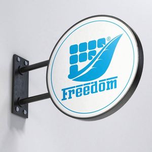 Custom 50cm Double-Sided <b>LED</b> Plastic Wall Mount Signage <b>Light</b> <b>Box</b> for Advertising - Product Image 3