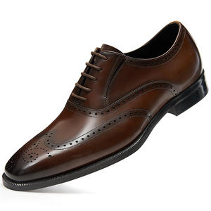 Chaussures en cuir véritable <span class=keywords><strong>de</strong></span> haute qualité pour hommes, lacets, chaussures <span class=keywords><strong>de</strong></span> mariage, chaussures <span class=keywords><strong>de</strong></span> soirée pour hommes, chaussures <span class=keywords><strong>de</strong></span> luxe pour hommes, style brogue, chaussures habillées pour hommes - Product Image 3