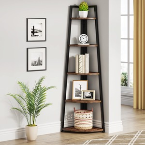 Simple multi-functional floor-<b>standing</b> <b>shelf</b> for living room corner, multi-tiered bookshelf, small apartment display rack - Product Image 1