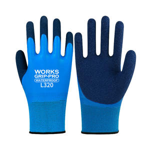 Guantes de látex natural Workpro L320, impermeables, con puntas de los dedos texturizadas, resistentes a la abrasión y a las perforaciones, para explorar la playa y jardinería - Product Image 5