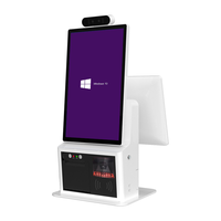 Système Pos à écran tactile de 15.6 pouces tout en un caisse enregistreuse de bureau avec imprimante thermique de 80mm Scanner de codes à barres pour restaurant