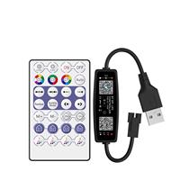 Contrôleur de bande lumineuse LED numérique adressable RGBIC DC5V USB avec contrôle par application SK6812 WS2811 WS2812, contrôleur de musique LED numérique