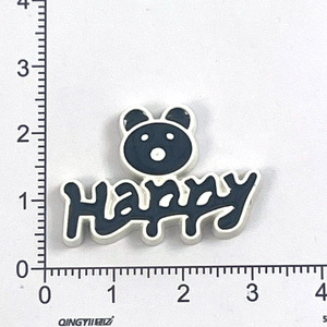 Accesorios de joyería DIY Happy Bear, dijes decorativos de resina plástica para fundas de teléfono y pantuflas - Product Image 4