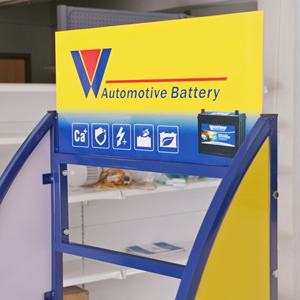 Présentoir mobile en métal pour accessoires et outils de pièces détachées de voitures particulières, idéal pour les salons professionnels et les magasins de détail - Product Image 3