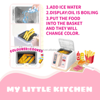 Jouets chanceux semblant jouer appareils ménagers jouets enfants cuisine jouet friteuse à Air écran tactile lumière et son pour les enfants