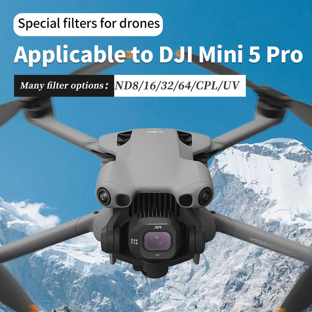 Lens Filters For DJI Mini 5 Pro Drone Filters Sets ND8 16 32 64 Neutral Density Filter Accessories