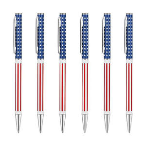 ปากกาลูกลื่นโลหะสเตนเลสทรงเพรียวบาง BonVada พร้อมโลโก้แบบกำหนดเอง ธงชาติดูไบ ปากกาโปรโมชั่นหลายสี หัวปากกาขนาด 0.5/0.7 มม. - Product Image 1