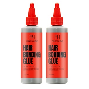 Colle de fixation pour extensions capillaires OEM d'usine, noire, séchage rapide en 30 secondes, anti-fongique, pour tissage de cheveux, 2oz/60ml - Product Image 1