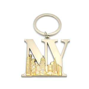 Bán Buôn Chất Lượng Cao Kim Loại Keychain Nhà Sản Xuất <span class=keywords><strong>New</strong></span> <span class=keywords><strong>York</strong></span> Thành Phố Dubai Lưu Niệm 3d Keychain - Product Image 2