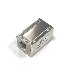 Échantillon gratuit femelle à femelle Cat.<span class=keywords><strong>6A</strong></span> <span class=keywords><strong>RJ45</strong></span> 8P8C <span class=keywords><strong>catégorie</strong></span> <span class=keywords><strong>6A</strong></span> STP FTP coupleur modulaire en ligne blindé à 180 degrés - Product Image 6