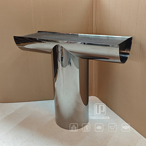 Unique Small <b>Silver</b> Stainless Steel Rectangle <b>Coffee</b> <b>Table</b> Modern Style Living Room <b>Coffee</b> <b>Table</b> - Product Image 2