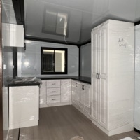 Maison préfabriquée modulaire de luxe sur mesure, conteneur d'expédition, hôtel, villa, design contemporain, cuisine respirante