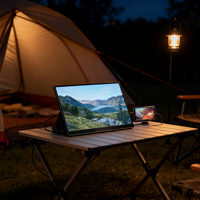 15.6 "2.5D Moniteur tactile incurvé 1080P HDR 230nit Type-C IPS 10 points tactile pour ordinateur portable PS5 Xbox