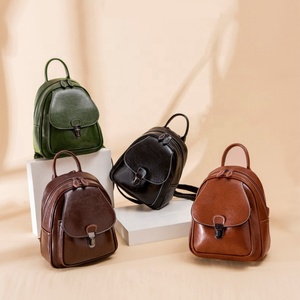 Fashion Handmade New Real Leather <b>Backpack</b> Retro Genuine Natural Cowhide Leather Vintage <b>Backpack</b> Casual Bags - Product Image 5