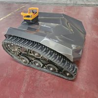 Mesin Pemotong Rumput Robot Pertanian Bertenaga Diesel Desain Baru Cartiwell, Sasis Baja/Aluminium, Otomatis untuk Lereng