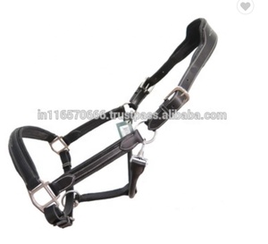 Top personalizado de cuero puro, suave, acolchado, caballo, Halter, ajuste de latón - Product Image 3