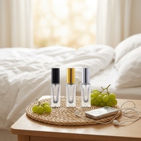Vente flash - Flacon de parfum carré transparent rechargeable avec étiquettes personnalisables, 5 ml, 10 ml, 15 ml, 20 ml, 30 ml, 100 ml, avec bouchon pulvérisateur à vis