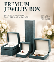 Boîte à bijoux élégante en similicuir avec fermeture à pression carrée, double doublure en velours pour bague de fiançailles, mariage, bijoux