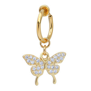 Mode 18K Plaqué Or <span class=keywords><strong>Bijoux</strong></span> De Corps Sexy <span class=keywords><strong>Non</strong></span> Piercing Anneaux De Ventre <span class=keywords><strong>pour</strong></span> Femmes Filles Papillon Zircon Dangle <span class=keywords><strong>Nombril</strong></span> Anneau <span class=keywords><strong>pour</strong></span> La Fête - Product Image 2