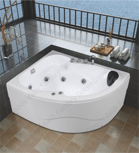 Bañera de hidromasaje de lujo para interiores, bañera de hidromasaje, acrílico blanco azabache, 1500mm, venta CE - Product Image 2