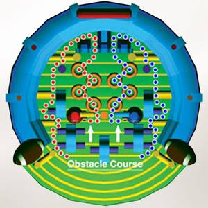 Jeu de défi Porte de football gonflable AFL Goal Soccer Toss pour carnaval en PVC et bâche avec accessoire souffleur - Product Image 2