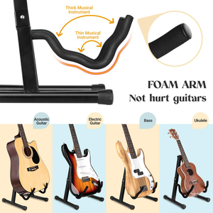 Chất lượng cao Guitar đứng thuận tiện hoàn toàn gấp On-The-Go Phụ kiện cho Carry-on nhạc cụ có dây - Product Image 6