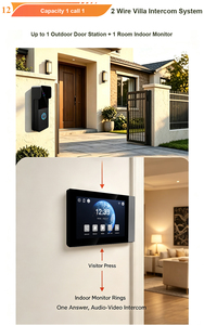 Videoportero de 7 Pulgadas con Pantalla Táctil IPS HD de 1024*600, 2 Cables, Multi-idioma, IP65 Impermeable, Detección de Movimiento, App Tuya, 10 Tonos de Llamada, Solo Llamadas - Product Image 6