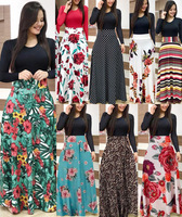 Robes longues élégantes pour femmes, design populaire, nouvelles arrivées 2026, imprimées, à manches longues, décontractées, maxi, grandes tailles