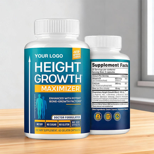 OEM Nutritional Bone Support Height Growth <b>Maximizer</b> Height Growth Capsules with Calcium & Vitamin D3 for Teens Adults - Product Image 1