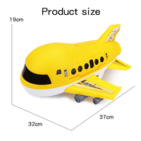 Avion de transport de jouets avec un grand espace de stockage, avion cargo avec 6 mini voitures, jouets pour enfants