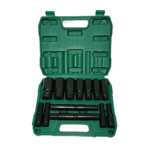 Jeu de douilles à impact spécial pour réparation de voiture, outils de clé à douille hexagonale, 15 pièces, 1/2 pouces - Product Image 1
