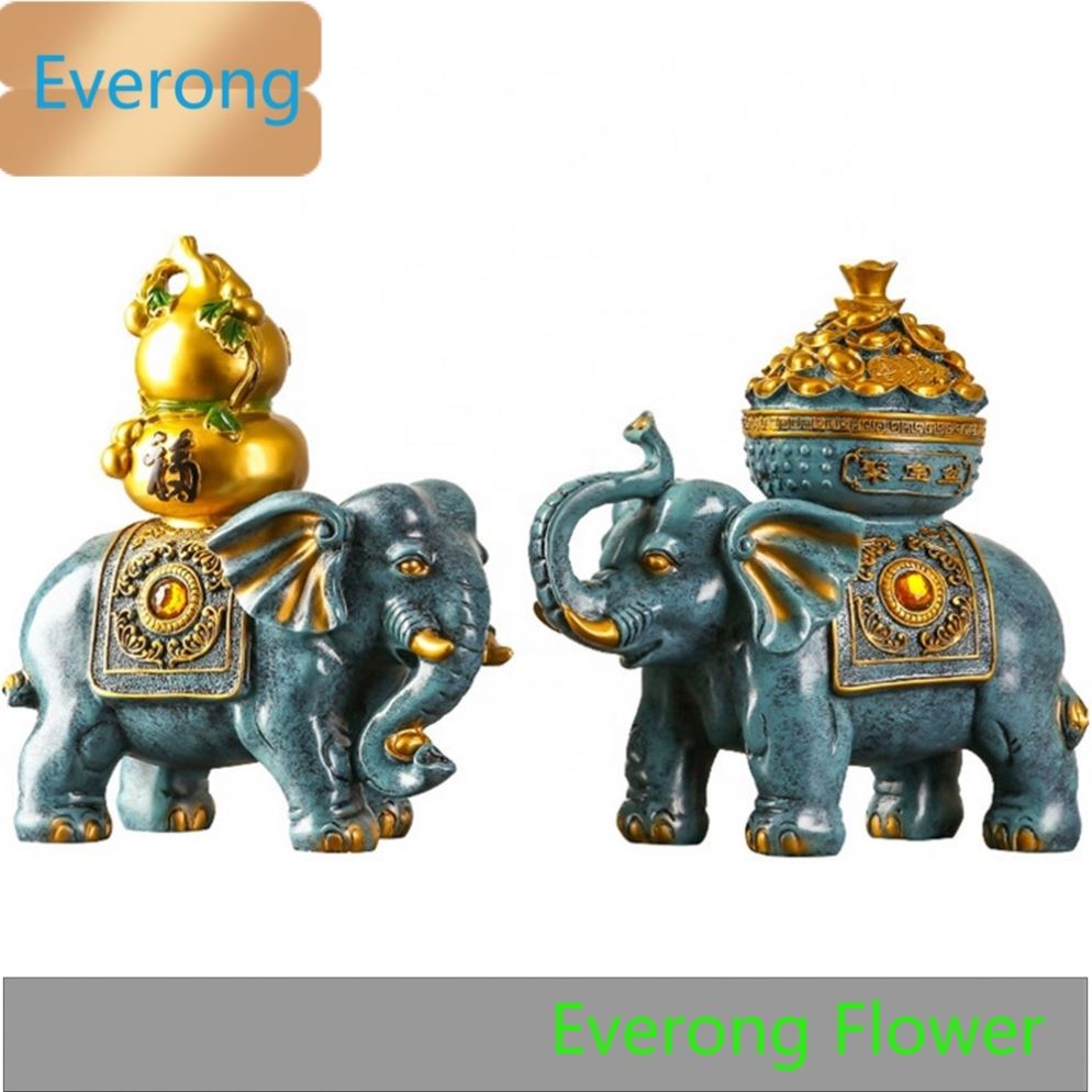 Европейские геомантические Слоны, пара креативных украшений, шкафчик для телевизора, винный шкаф, подарки для гостиной